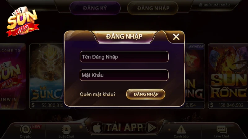 Đăng nhập tài khoản chính chủ khi tiến hành nạp tiền tại cổng game